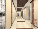 Дизайн офисного коридора в бизнес центре