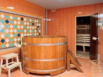 деревянная купель в бане