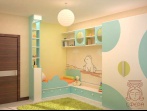 Детская комната в бирюзовой гамме